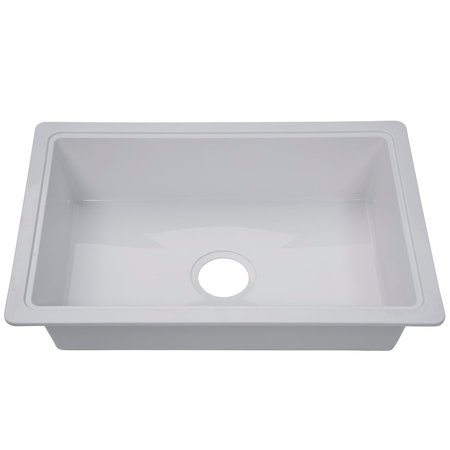 LIPPERT 25IN X 17IN SINGLE BOWL SINK - WHITE 809032